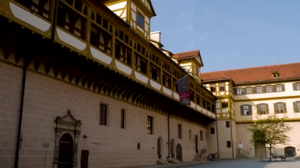 Old Town Tuebingen Sunny Day Summer Early Morning — Stock Video