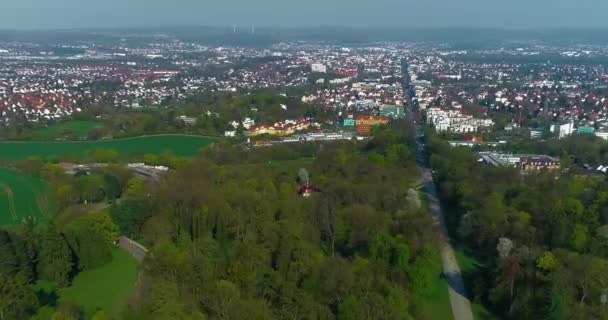 Vue Aérienne Parc Wilhelmshoehe Kassel Allemagne — Video