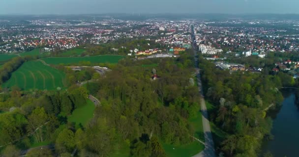 Vista Aérea Parque Wilhelmshoehe Lugar Kassel Alemanha — Vídeo de Stock