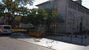 Ludwigsburg şehir merkezinde Sonbaharda güneşli bir günde.