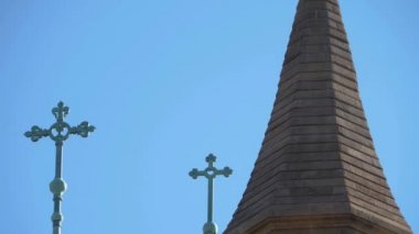 Ludwigsburg Kilisesi Friedenskirche Güneşli bir sonbaharda.