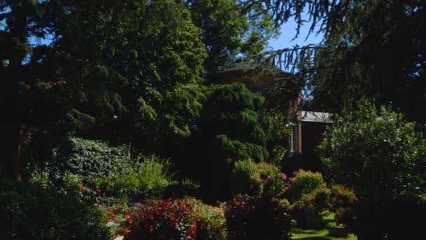 Parque Jardín Karlsruhe Alemania Día Soleado Verano — Vídeos de Stock