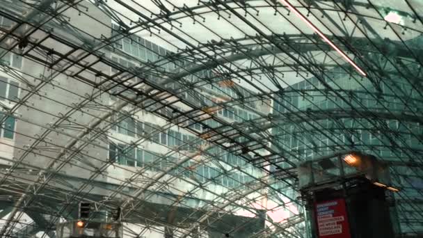Aéroport Francfort Toit Centre Commercial Square — Video