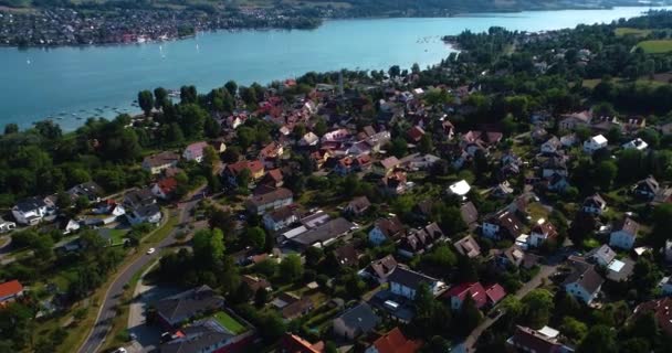 Veduta Aerea Del Lago Konstanz Bodensee Germania Una Giornata Sole — Video Stock