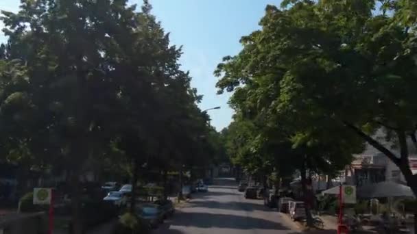 Voler Travers Les Rues Hambourg Une Ville Allemagne Haut Bus — Video