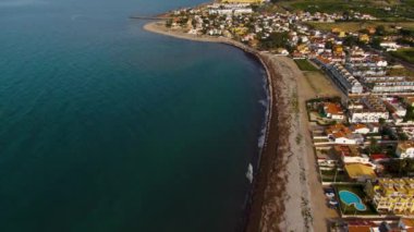 İspanya 'nın kuzey Denia sahilinin hava manzarası