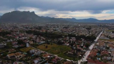 İspanya 'da Denia yakınlarındaki kuzey sahilinin hava görüntüsü.