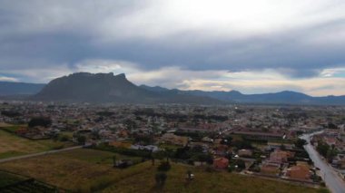 İspanya 'da Denia yakınlarındaki kuzey sahilinin hava görüntüsü.