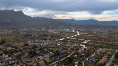 İspanya 'da Denia yakınlarındaki kuzey sahilinin hava görüntüsü.