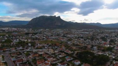 İspanya 'da Denia yakınlarındaki kuzey sahilinin hava görüntüsü.