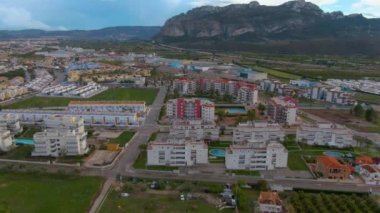 İspanya 'da Denia yakınlarındaki kuzey sahilinin hava görüntüsü.