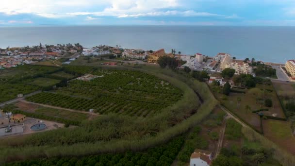 Vista Aérea Praia Norte Perto Denia Espanha Uma Tarde Final — Vídeo de Stock