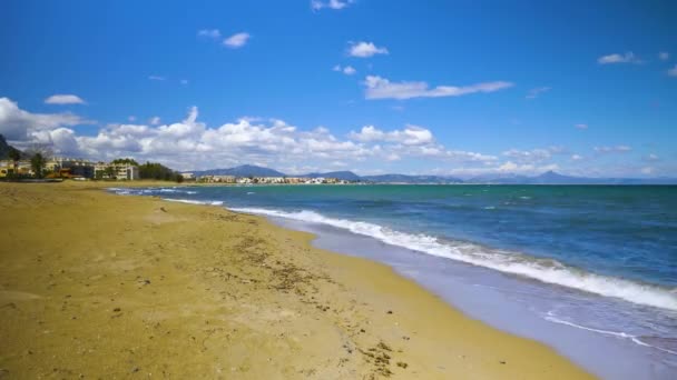 Tempo Praia Denia Espanha — Vídeo de Stock