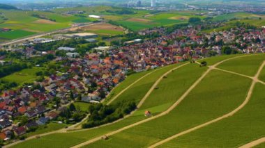 Almanya 'da Binswangen kentinin havadan görüntüsü
