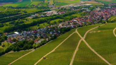 Almanya 'da Binswangen kentinin havadan görüntüsü