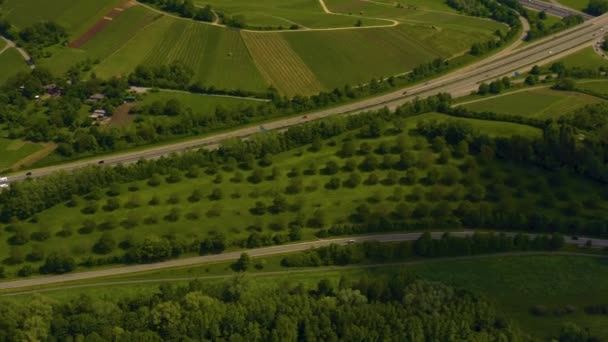 ドイツのビンスヴァンゲン周辺の空の景色 — ストック動画