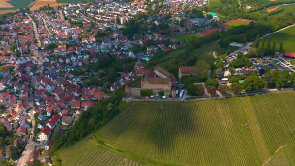 Untergruppenbach Und Schloss Stettenfelsen Bei Heilbronn — Stockvideo