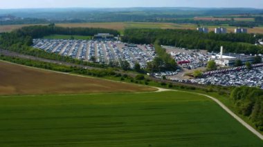 Ensingen 'in çevresindeki hava manzarası