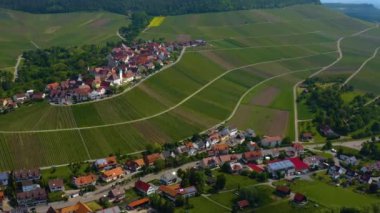 Aerial view of Horrheim, Germany