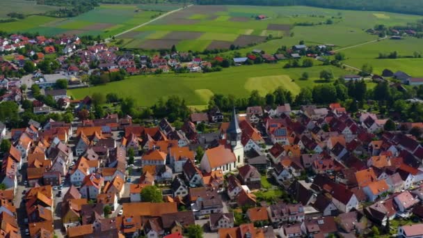 Aerial View Horrheim Germany — Stok Video