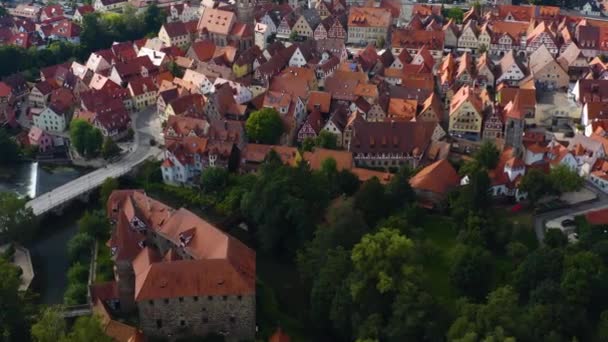 Veduta Aerea Della Città Lauf Der Pegnitz Germania Baviera Una — Video Stock