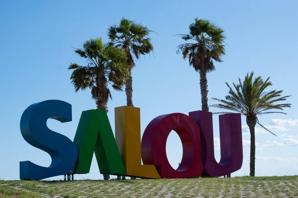 Salou, İspanya 'da dev harfler