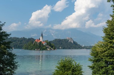 Slovenya, Bled Gölü Manzarası