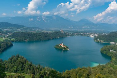 Slovenya, Bled Gölü Manzarası