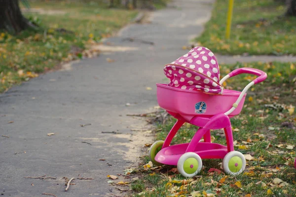 Parktaki bebek arabası