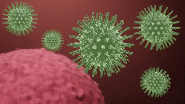 Pathogenic Viruses Causing Infection Host Organism Viral Disease Outbreak Background — Stock Photo, Image