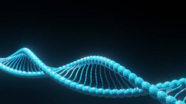 Soyut vektör DNA yapısı. Tıp bilimi geçmişi 3D