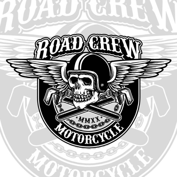 мотоциклист с винтажным шлемом и вектором крыльев
