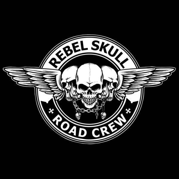 вектор черепов со значком крыла
