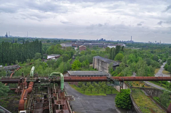 Antigua Industria Duisburg Alemania Hornos Explosión — Foto de Stock