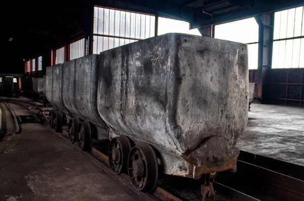 Καρότσια Ορυχείων Πρώην Ανθρακωρυχείο Στο Έσσεν Της Γερμανίας — Φωτογραφία Αρχείου
