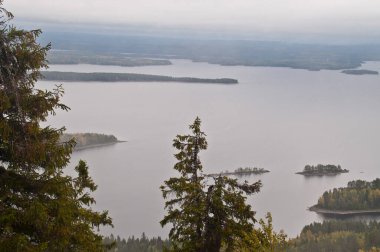 Finlandiya 'nın Kuzey Karelya bölgesinde göl