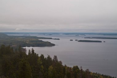 Finlandiya 'nın Kuzey Karelya bölgesinde göl