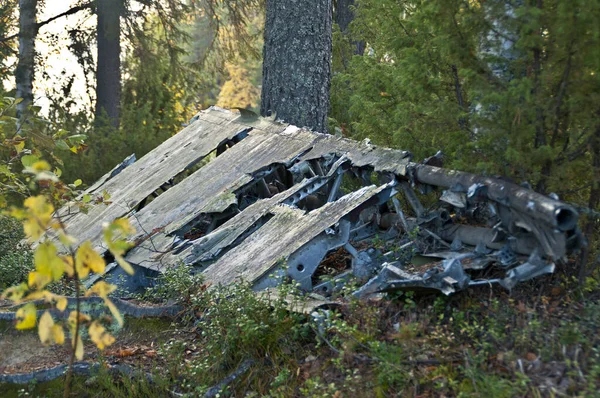 Trümmer Des Winterkrieges Der Nähe Von Suomussalmi Finnland — Stockfoto