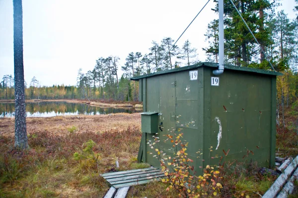 Eine Wanderhütte Der Region Kainuu Finnland — Stockfoto