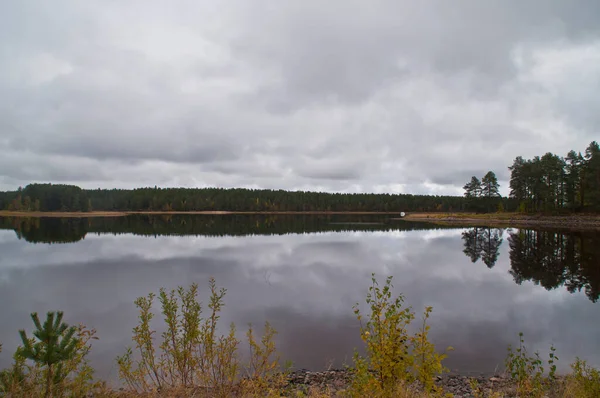 Ein See Der Stadt Kuhmo Finnland — Stockfoto