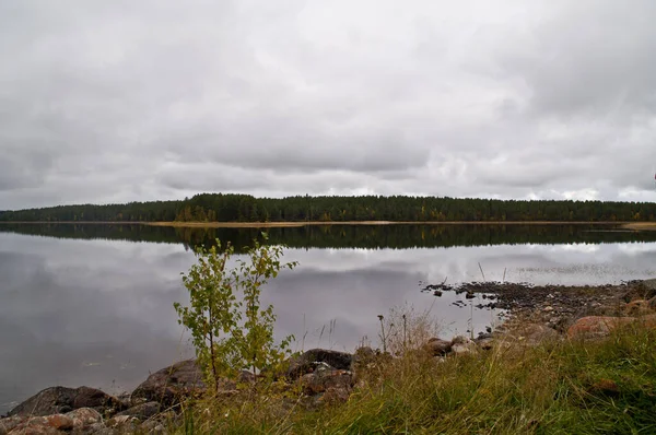 Finlandiya Nın Kuhmo Şehrinde Bir Göl — Stok fotoğraf