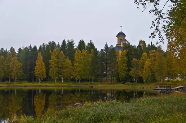 Finlandiya Nın Kuhmo Şehrinde Bir Göl — Stok fotoğraf