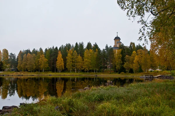 Finlandiya Nın Kuhmo Şehrinde Bir Göl — Stok fotoğraf