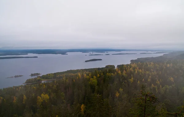 Lago Região Carélia Norte Finlândia — Fotografia de Stock