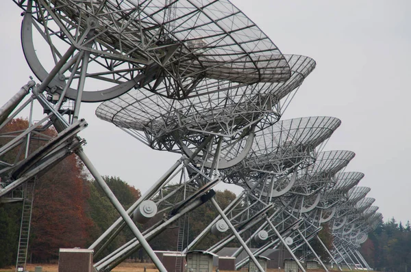 Radiotelescópios Perto Aldeia Westerbork Países Baixos — Fotografia de Stock