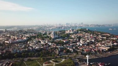 İstanbul Türkiye Gökyüzü, Bopshorus Altın Boynuzu ve Marmara 'dan Camiler