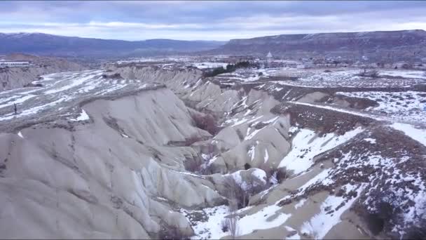 Cappadoce en hiver, Turquie. Vue Aérienne Du Canyon Et Du Paysage Unique