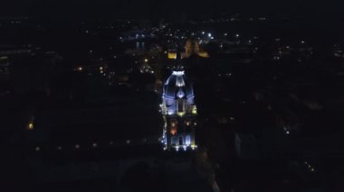 Cartagena Katedrali 'nin Gece Havası Manzarası Tarihi, Kolombiya