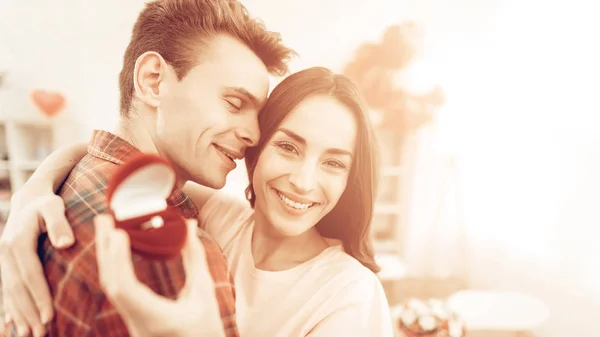 Amano Vicenda Mostrano Vicenda Loro Sentimenti Sono Felici Essere Una — Foto Stock