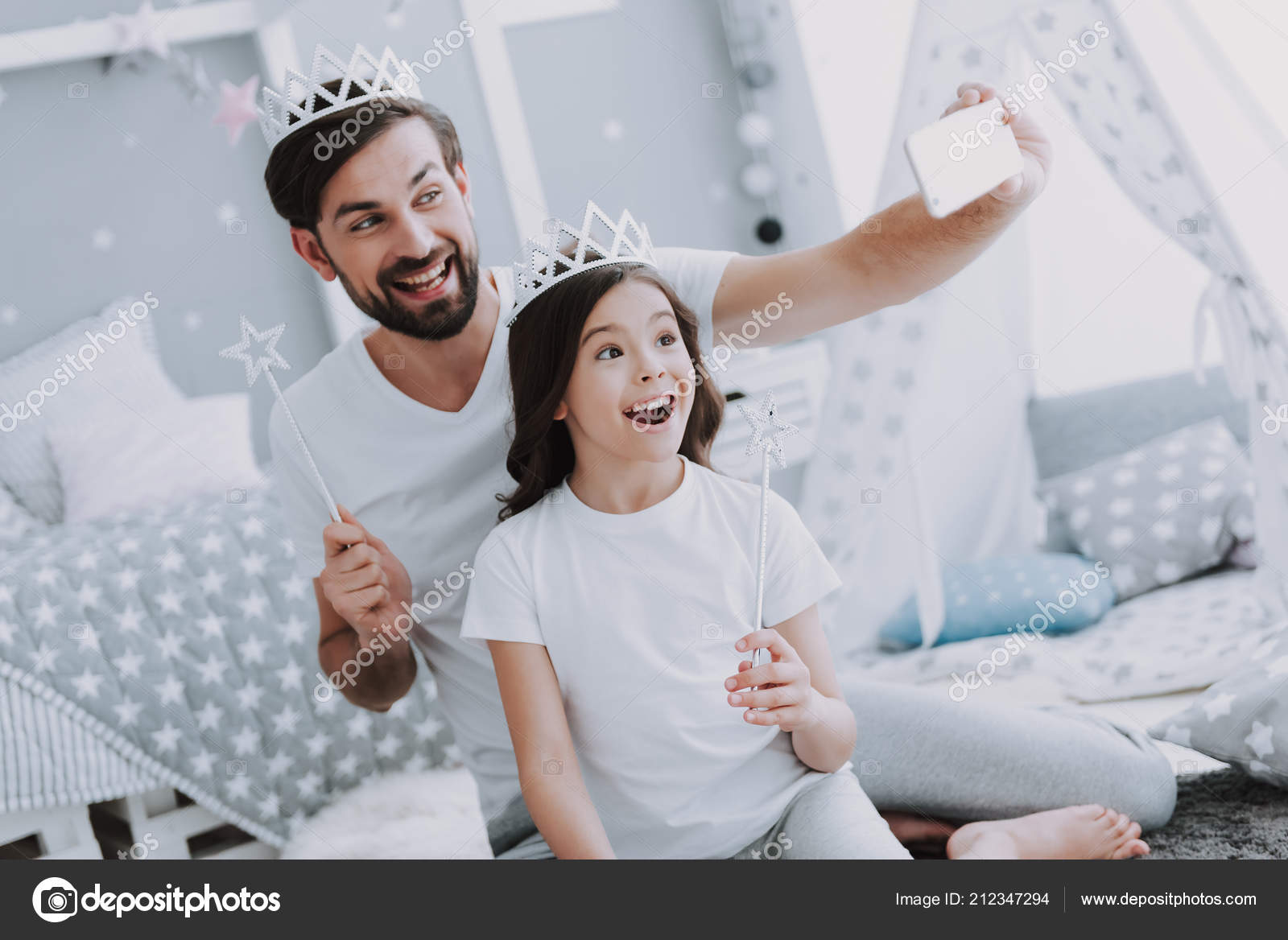 picture Daughter Cute Happy Fathers Day Images https depositphotos com 212347294 stock photo cute little daughter daddy making html